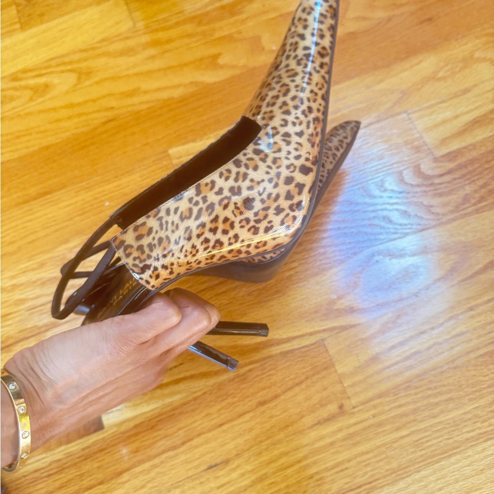 Saint Laurent Raven 120mm Leopard-Print Slingback Pumps
Retail $1,070 - Picture 8 of 8